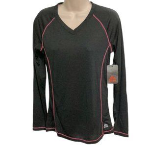 RBX Performance Dri-Tech Athletic Top Black Hot Pink Womens Small